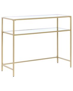 Konsolipöytä lasitasolla rauta kulta ALINE Konsolipöytä lasitasolla rauta kulta ALINE