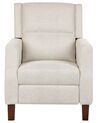 Fabric Recliner Chair Beige EGERSUND_896474