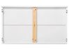 Beliche com gavetas em madeira de pinho branca 90 x 200 cm ALBON_797257