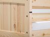 Łóżko piętrowe drewniane 90 x 200 cm jasne ALBON_698750