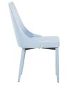 Conjunto de 2 sillas de comedor de poliéster azul claro CAMINO_699504