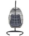 PE Rattan Hanging Chair with Stand Dark Grey SESIA_806047