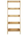 Rebríkový regál s 5 policami svetlé drevo MOBILE TRIO_820945