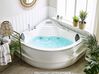 Whirlpool Corner Bath with LED and Bluetooth Speaker 2100 x 1450 mm White MONACO_773622