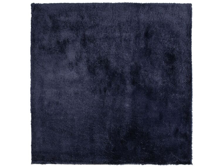 Tappeto shaggy blu scuro 200 x 200 cm EVREN_758771