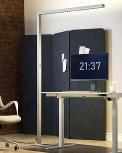 LED-lattiavalaisin alumiini hopea SAGITTA LED-lattiavalaisin alumiini hopea SAGITTA