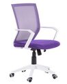Krzesło biurowe regulowane fioletowe RELIEF_680273