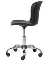 Swivel Armless Desk Chair Black VAMO_731940