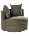 Swivel Fabric Armchair Green DALBY_906426