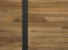 Tavolino da caffè basso legno chiaro e nero 110 x 69 cm GANDER_327263