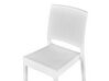 Trädgårdsmöbelset av bord och 4 stolar vit FOSSANO _807716