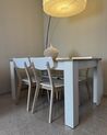Set of 2 Wooden Dining Chairs White SANTOS_861749