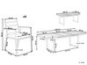 Gartenmöbel Set Aluminium schwarz 8-Sitzer Auflagen grau VALCANETTO/TAVIANO_846241