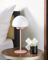Rózsaszín üveg asztali lámpa 39 cm MORUGA_851510