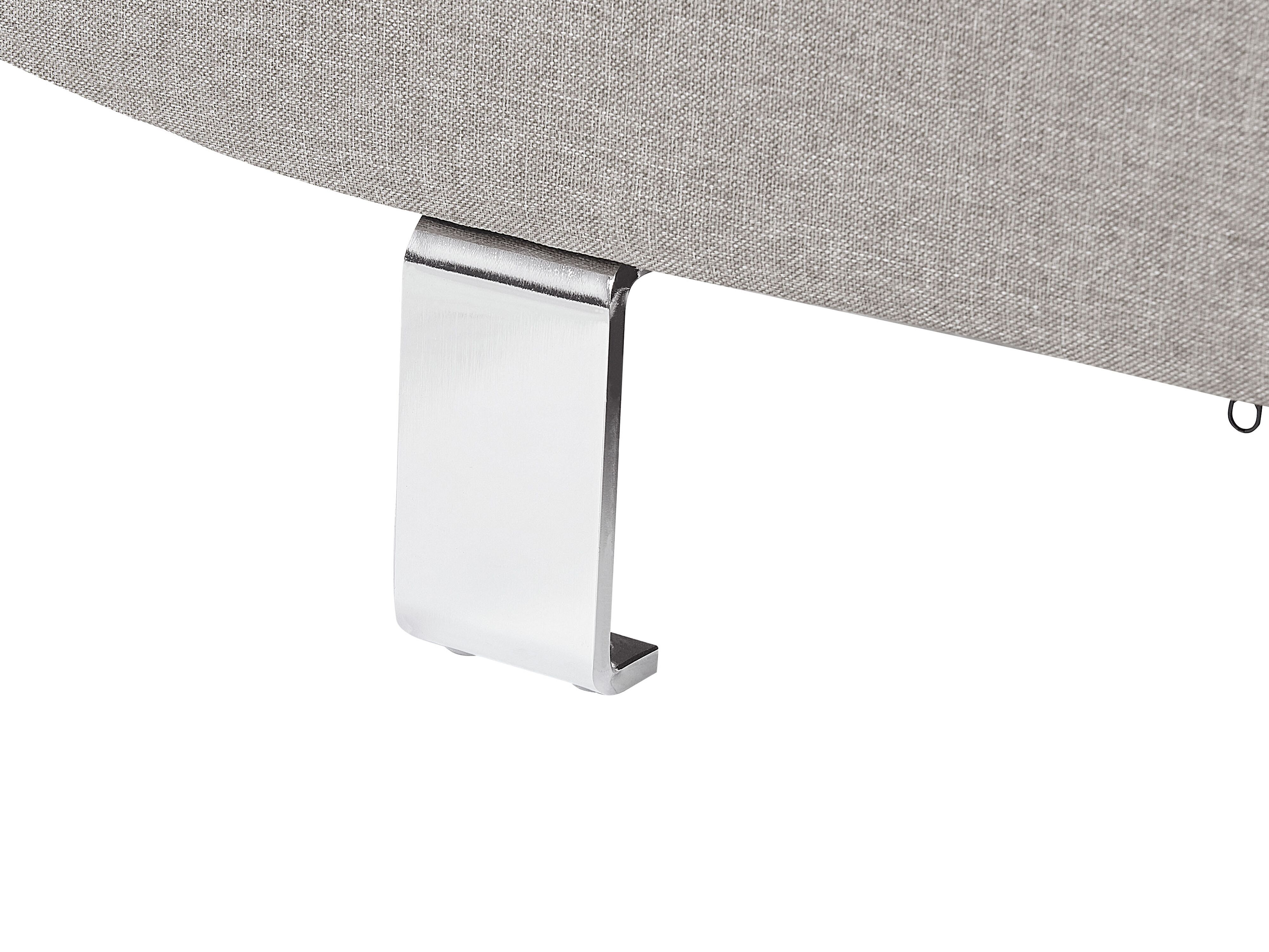 Divano angolare moderno in tessuto grigio chiaro NORREA | Beliani.it
