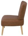 Faux Leather Armchair Golden Brown VAASA_719864