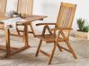 Set of 2 Acacia Wood Garden Folding Chairs JAVA_785517