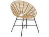Set of 2 PE Rattan Accent Chairs Natural ACERRA_803266