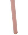 Set of 4 Plastic Dining Chairs Pink GELA_825394