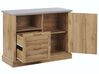 2 Drawer Sideboard Light Wood TORONTO_760377