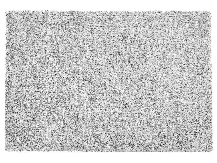 Vloerkleed polyester grijs gemêleerd 140 x 200 cm DEMRE_683532
