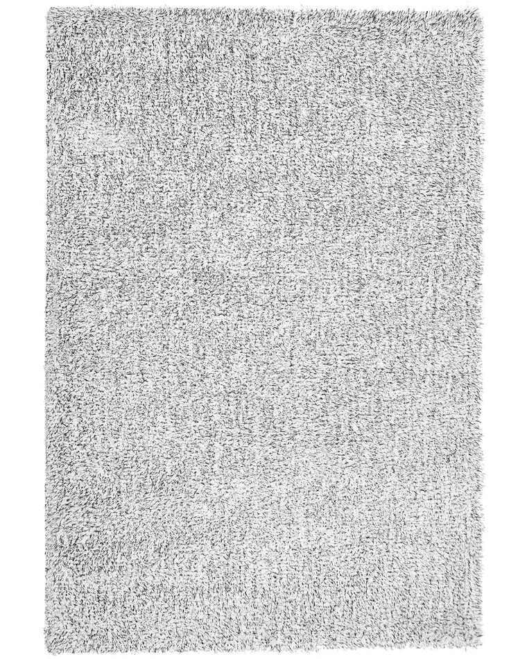 Vloerkleed polyester grijs gemêleerd 140 x 200 cm DEMRE_683532