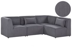 4-istuttava moduulikulmasohva vakosametti vasenk. harmaa LEMVIG