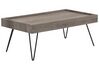 Table basse bois foncé 100 x 60 cm WELTON _749911