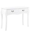 2 Drawer Console Table White KLAWOCK_840558