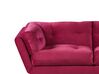 3 Seater Velvet Sofa Burgundy LENVIK_784797