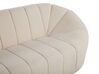 3 Seater Boucle Fabric Sofa White LOMMA_818059