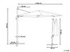 Cantilever Garden Parasol ⌀ 3 m Light Beige SAVONA_726001