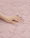 Tappeto pelle sintetica rosa 80 x 150 cm THATTA_866758