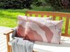 Sada 2 zahradních polštářů s abstraktním vzorem 40 x 60 cm růžové CAMPEI_881536