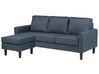 3 Seater Fabric Sofa with Ottoman Dark Grey AVESTA_741949