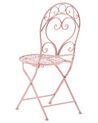 Rózsaszín kerti szék kétdarabos szettben ALBINIA_774564