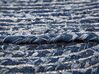 Okrúhly denimový koberec ⌀ 140 cm tmavomodrý BULUCA_757781