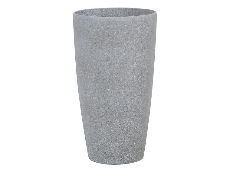 Vaso para plantas em pedra cinzenta 31 x 31 x 58 cm ABDERA_692049