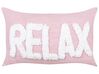 2 Cotton Cushions 30 x 50 cm Pastel Pink RELAXIFY_913237