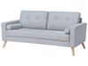 2 Seater Fabric Sofa Grey KALMAR_755675