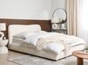 Boucle EU King Size Ottoman Bed White BLAGNAC_897406