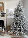 Künstlicher Weihnachtsbaum schneebedeckt 210 cm weiß BASSIE_836708