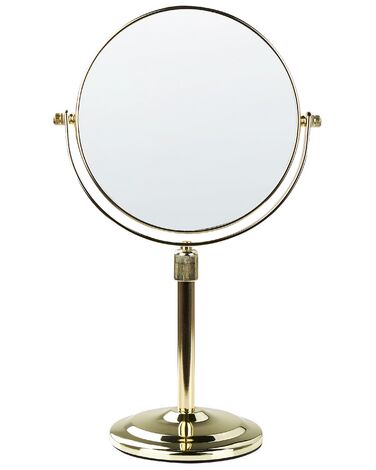 Kosmetické zrcadlo ø 20 cm zlaté AVEYRON