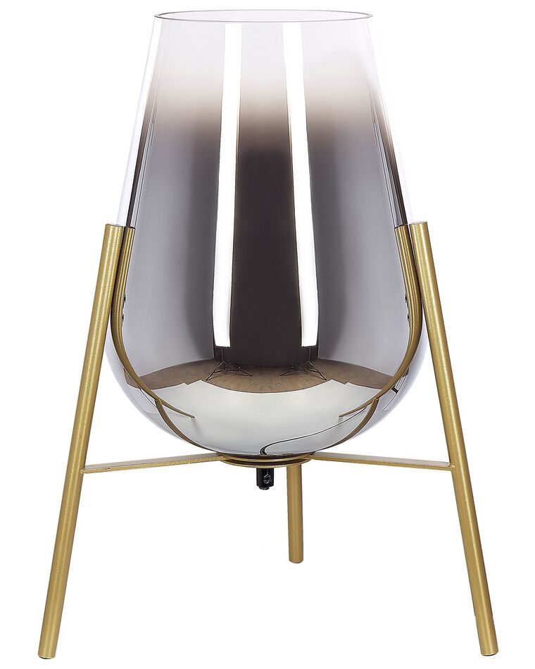 Lámpara de mesa de metal dorado 44 cm MENA_841541
