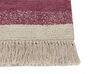 Cotton Area Rug 160 x 230 cm Beige and Pink AFSAR_839981
