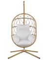 Hanging Chair with Stand Beige ADRIA_844393