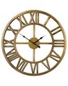 Iron Skeleton Wall Clock ø 61 cm Gold NOTTWIL_732049