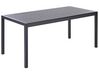 Table de jardin 180 x 90 cm noir VERNIO_909333