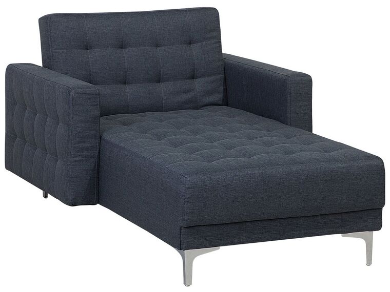Fabric Chaise Lounge Dark Grey ABERDEEN_719002