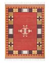Színes kilim gyapjúszőnyeg 140 x 200 cm PARAKAR_870159